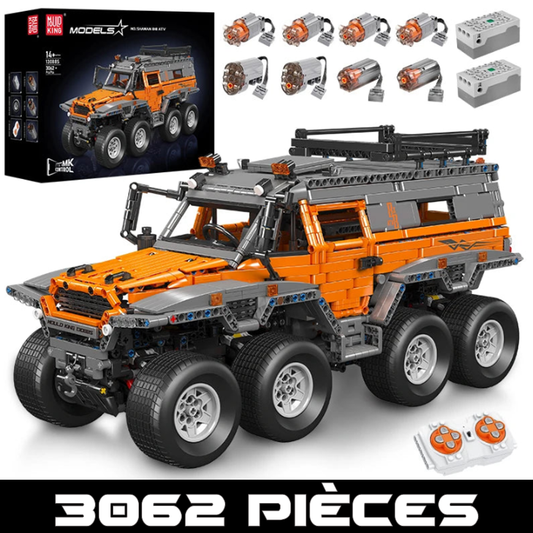 mabriq.fr - Avtoros Shaman 8x8 ORANGE - Vue principale - Brique de construction - compatible autres marques