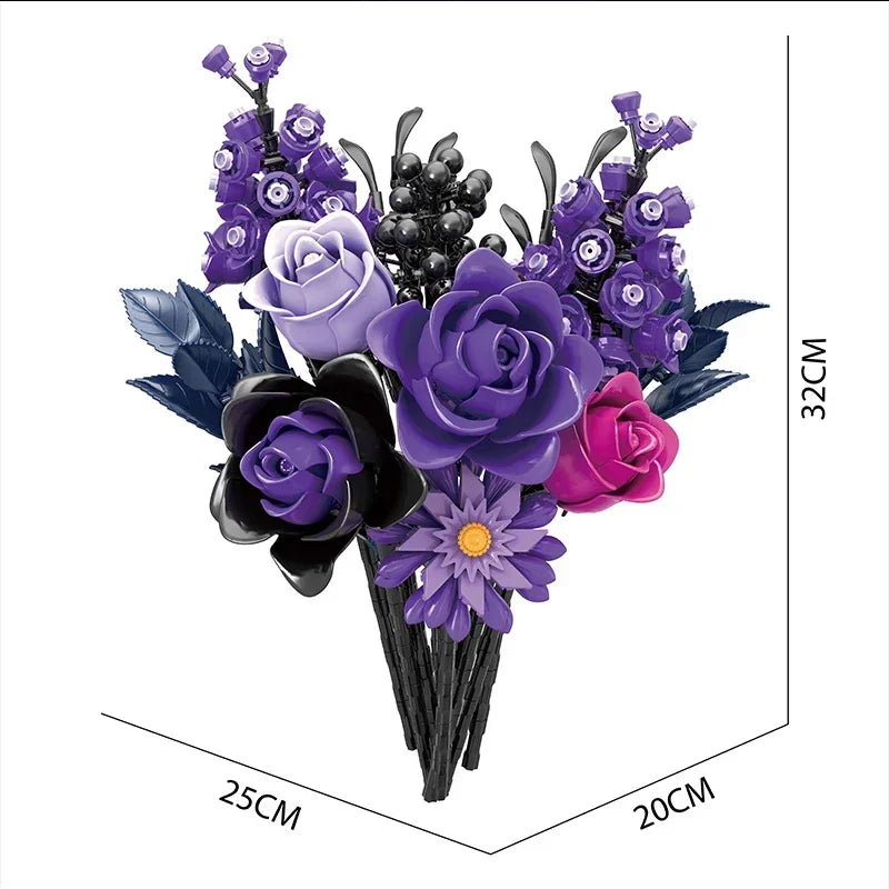 mabriq.fr - Bouquet Deep Water - Dimensions - Brique de construction - compatible autres marques