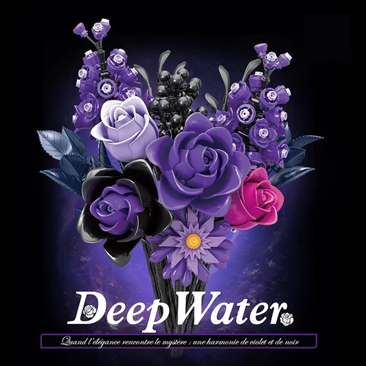 mabriq.fr - Bouquet Deep Water - Mise en scène - Brique de construction - compatible autres marques