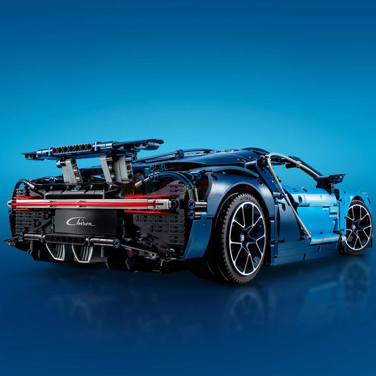 mabriq.fr - Bugatti Chiron - Vue Arrière - Brique de construction - compatible autres marques