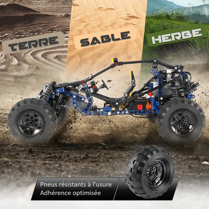 mabriq.fr - Buggy Lightning- Tout terrain - Brique de construction - compatible autres marques
