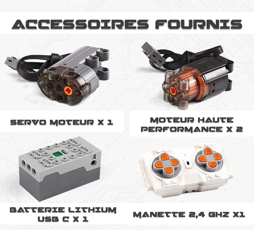 mabriq.fr - Buggy du désert - accessoires fournis - Brique de construction - compatible autres marques