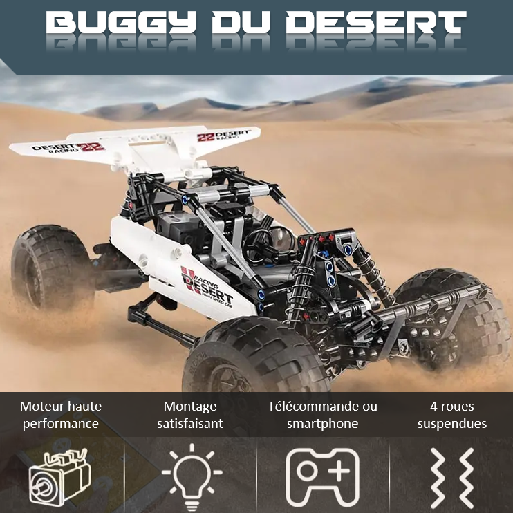 mabriq.fr - Buggy du désert - Fonctionnalités - Brique de construction - compatible autres marques