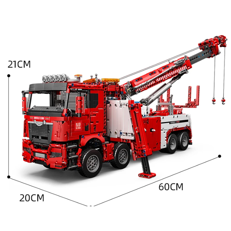 mabriq.fr - Dépanneuse grue rotator - Dimensions - Brique de construction - compatible autres marques