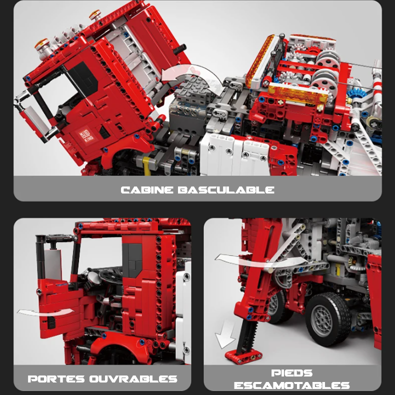 mabriq.fr - Dépanneuse grue rotator - Fonctions - Brique de construction - compatible autres marques