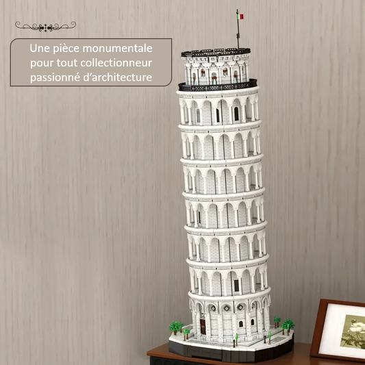 mabriq.fr - La tour de Pise - Monumentale - Brique de construction - compatible autres marques