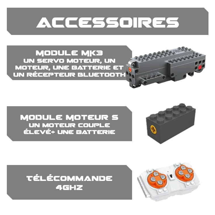 mabriq.fr - Moissonneuse batteuse - Accessoires - Brique de construction - compatible autres marques