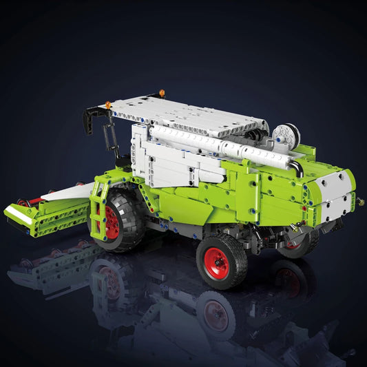 mabriq.fr - Moissonneuse batteuse - Vue arrière - Brique de construction - compatible autres marques