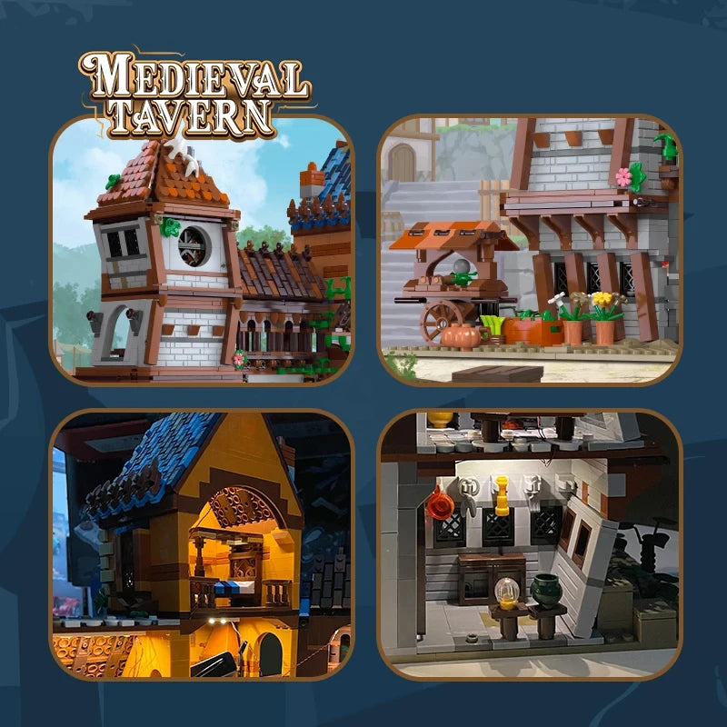 mabriq.fr - Taverne médiévale - Détails - Brique de construction - compatible autres marques