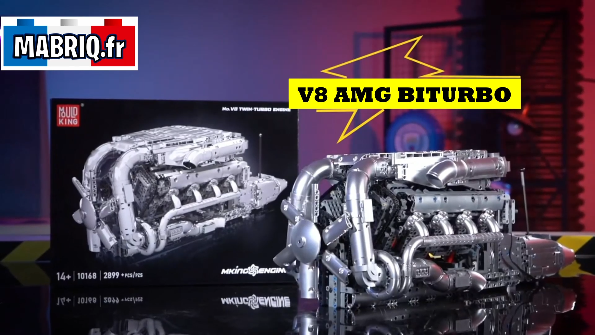 mabriq.fr - Moteur AMG V8 BITURBO - Vidéo de présentation - Brique de construction - compatible autres marques