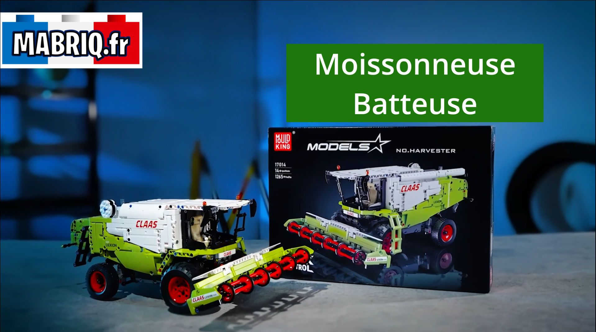 mabriq.fr - Moissonneuse batteuse - Présentation vidéo - Brique de construction - compatible autres marques