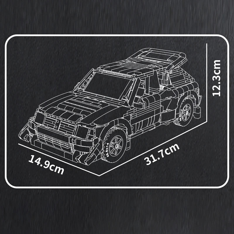 mabriq.fr - 205 T16 - Dimensions - Brique de construction - compatible autres marques