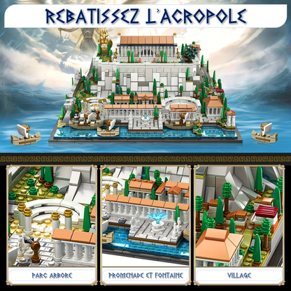 mabriq.fr - l'Acropole - Détails 1 - Brique de construction - compatible autres marques