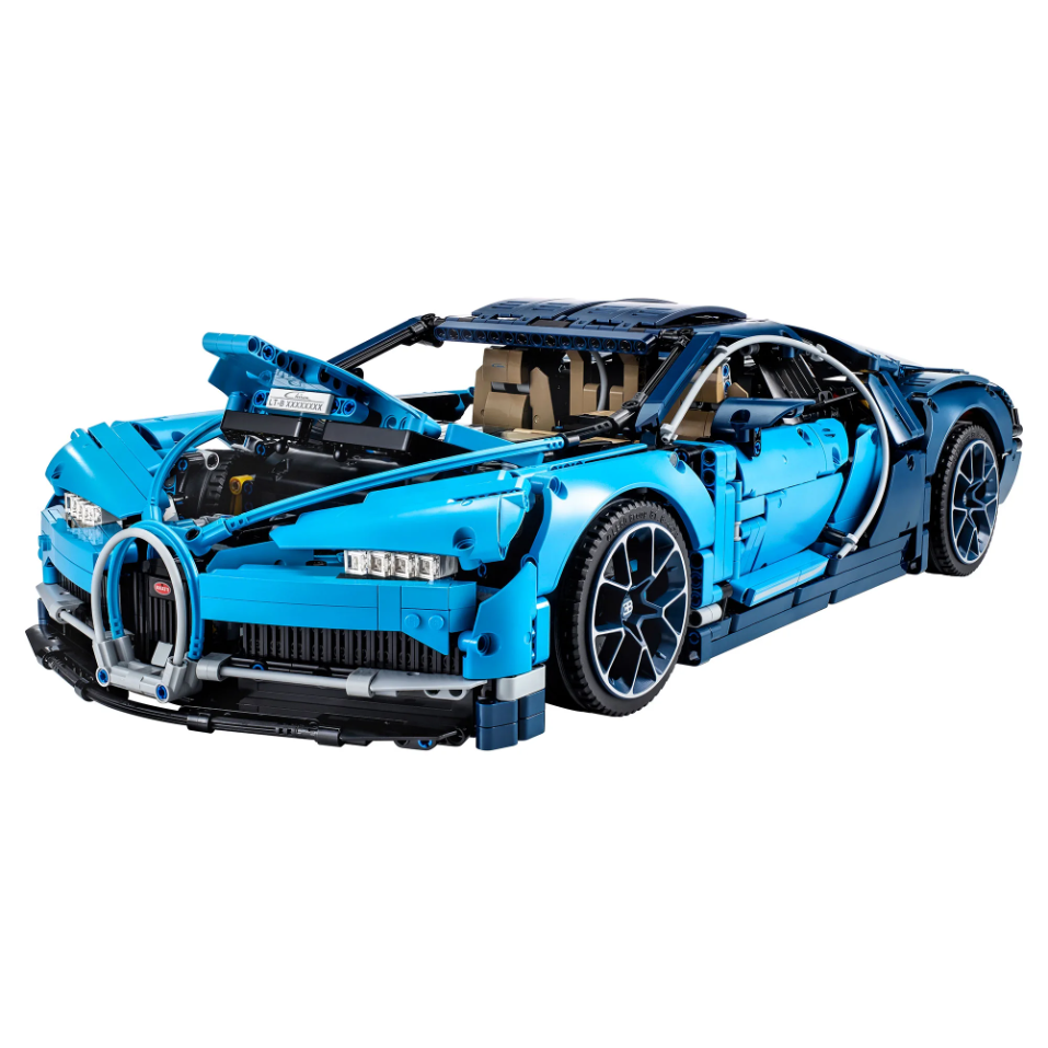 mabriq.fr - Bugatti Chiron - Capot ouvert - Brique de construction - compatible autres marques