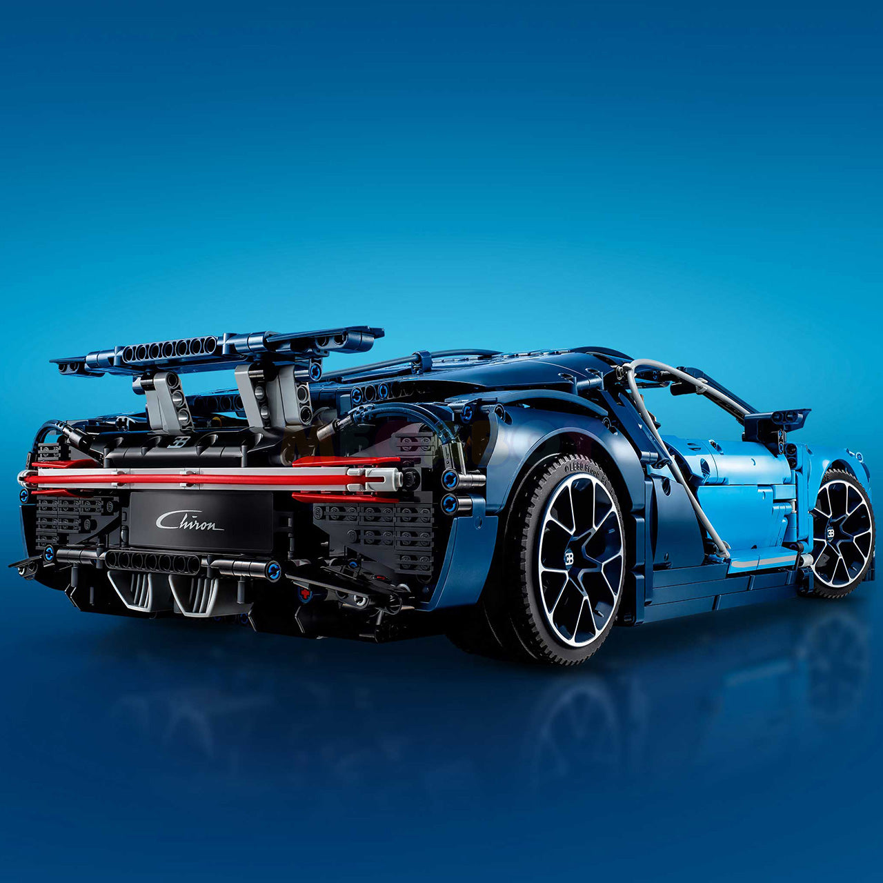 mabriq.fr - Bugatti Chiron - Vue Arrière - Brique de construction - compatible autres marques