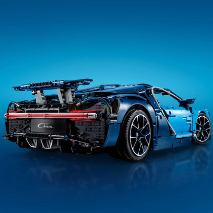 mabriq.fr - Bugatti Chiron - Vue Arrière - Brique de construction - compatible autres marques