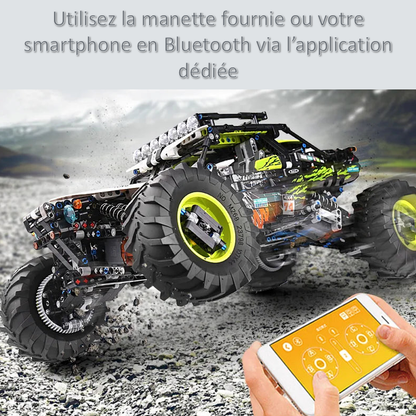 mabriq.fr - Buggy 4x4 - Smartphone - Brique de construction - compatible autres marques