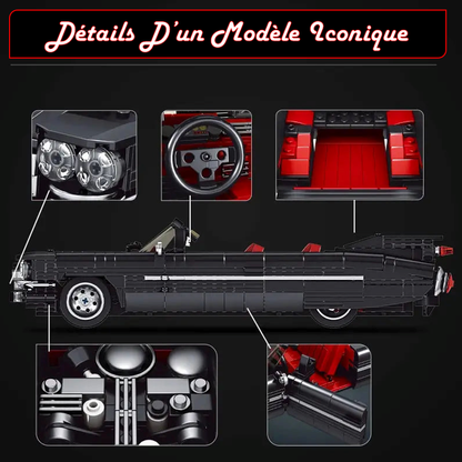 mabriq.fr - Cadillac Eldorado - Détails - Brique de construction - compatible autres marques