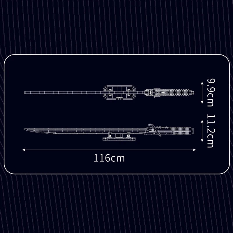 mabriq.fr - Darksaber - Dimensions - Brique de construction - compatible autres marques