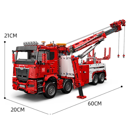 mabriq.fr - Dépanneuse grue rotator - Dimensions - Brique de construction - compatible autres marques