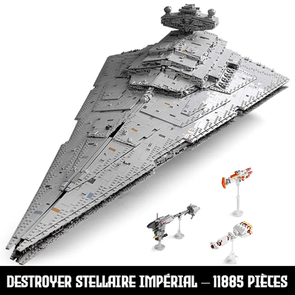 mabriq.fr - Destroyer Stellaire de classe Impérial - Vue principale - Brique de construction - compatible autres marques