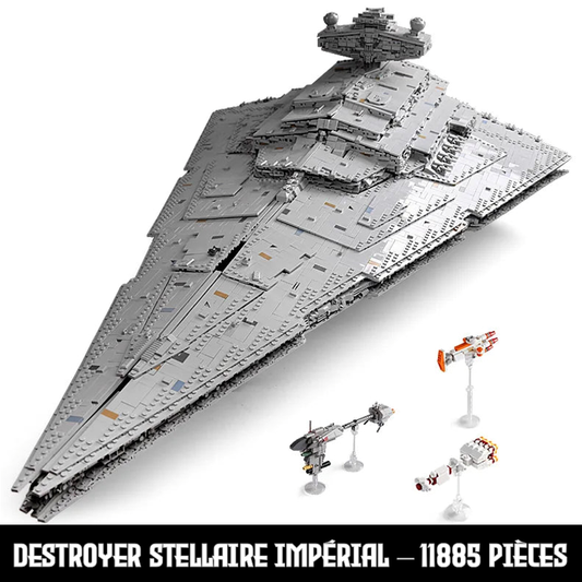 mabriq.fr - Destroyer Stellaire de classe Impérial - Vue principale - Brique de construction - compatible autres marques