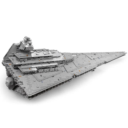 mabriq.fr - Destroyer Stellaire de classe Impérial - Vue côté dessus - Brique de construction - compatible autres 