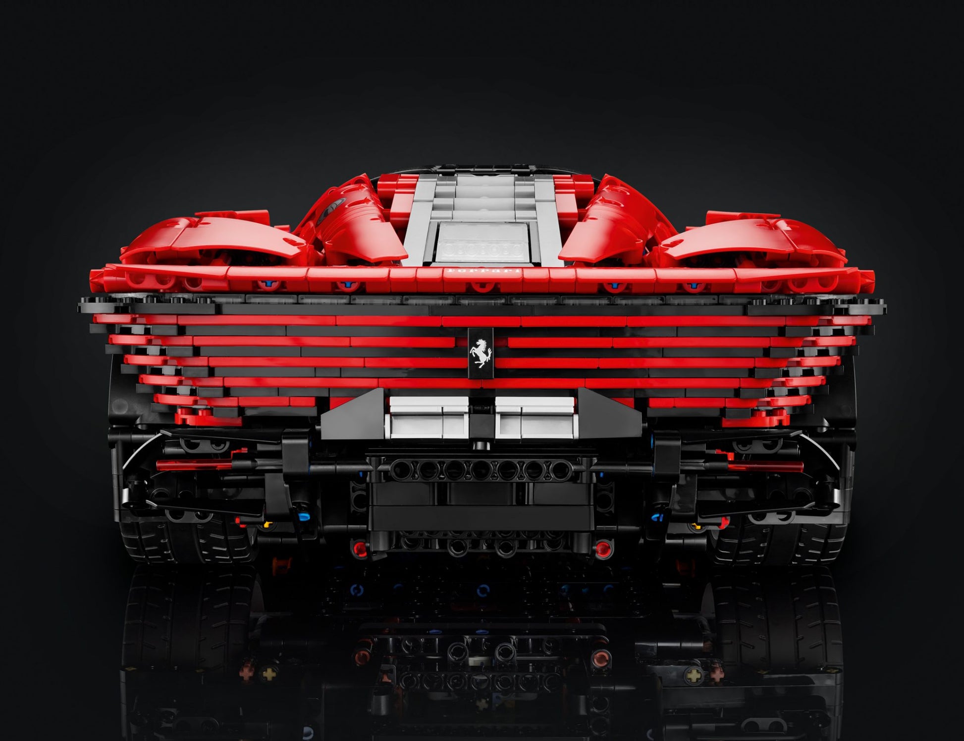 mabriq.fr - Ferrari Daytona - Vue arrière - Brique de construction - compatible autres marques