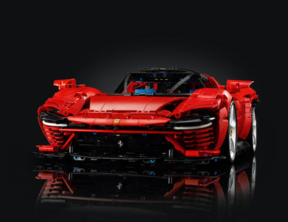 mabriq.fr - Ferrari Daytona - Vue avant - Brique de construction - compatible autres marques