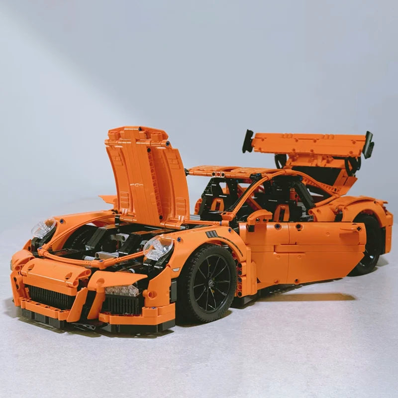 mabriq.fr - GT3 RS - Capot et portes ouvertes - Brique de construction - compatible autres marques