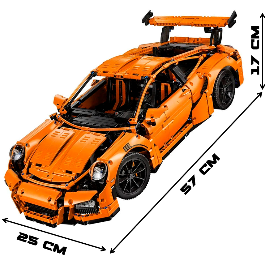 mabriq.fr - GT3 RS - Dimensions - Brique de construction - compatible autres marques