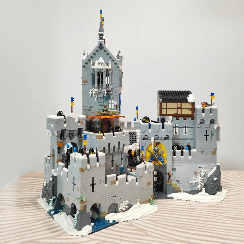 mabriq.fr - La Forteresse du Grand Nord - Vue cours - Brique de construction - compatible autres marques