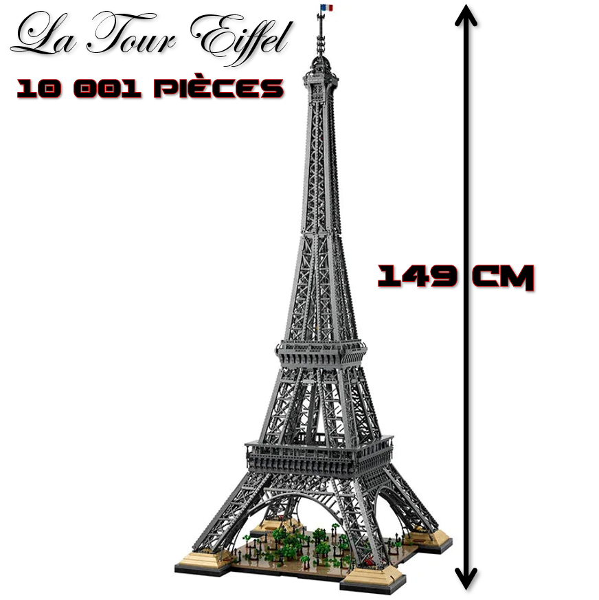 mabriq.fr - La Tour Eiffel - Vue principale - Brique de construction - compatible autres marques