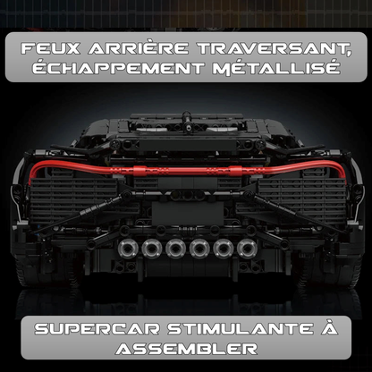 mabriq.fr - La Voiture Noire - Supercar Stimulante - Brique de construction - compatible autres marques