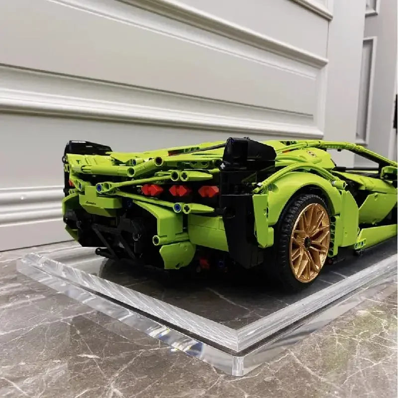 mabriq.fr - Lamborghini Sian - Vue arrière proche - Brique de construction - compatible autres marques