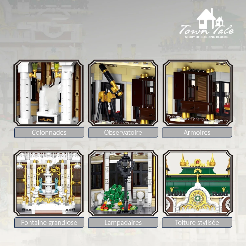 mabriq.fr - Le Grand Palace - Détails 1 - Brique de construction - compatible autres marques