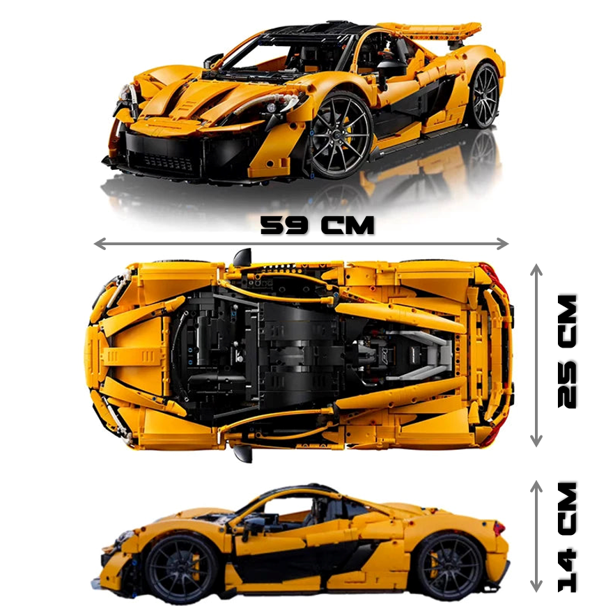 mabriq.fr - McLaren P1 - Dimensions- Brique de construction - compatible autres marques