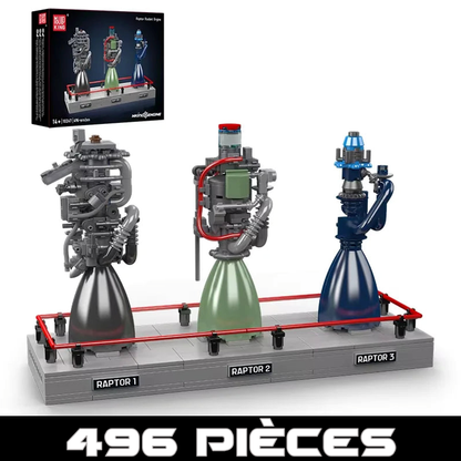 mabriq.fr - Moteur Raptor SpaceX - Image principale - Brique de construction - compatible autres marques