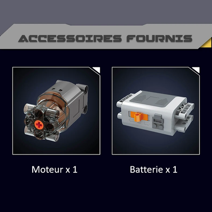 mabriq.fr -Moteur V8 et transmission - Accessoires - Brique de construction - compatible autres marques