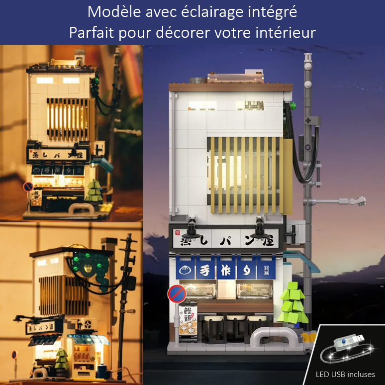 mabriq.fr -Restaurant moderne japonais - Eclairage LED - Brique de construction - compatible autres marques