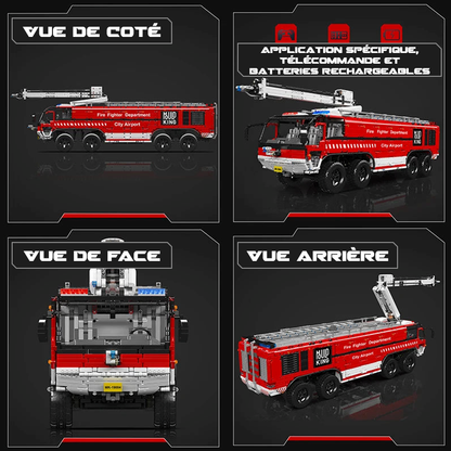 mabriq.fr - Rosenbauer Panther - Details 1 - Brique de construction - compatible autres 
