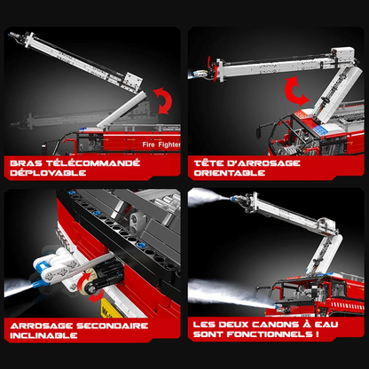 mabriq.fr - Rosenbauer Panther - Détails arrosage - Brique de construction - compatible autres 