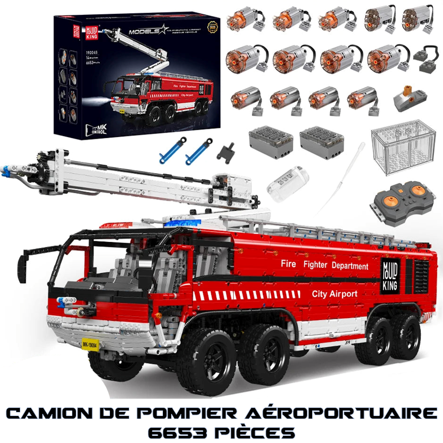 mabriq.fr - Rosenbauer Panther - Vue principale - Brique de construction - compatible autres 
