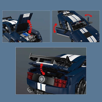 mabriq.fr - Shelby GT500 - Parties articulées - Brique de construction - compatible autres marques
