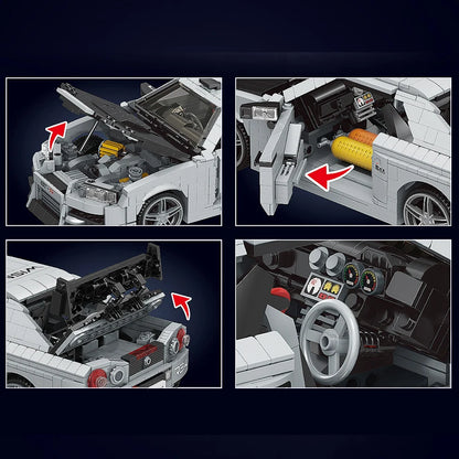 mabriq.fr - Skyline GTR R34- Détails - Brique de construction - compatible autres marques