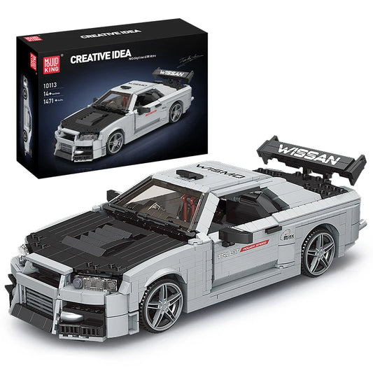 mabriq.fr - Skyline GTR R34- Image Principale - Brique de construction - compatible autres marques