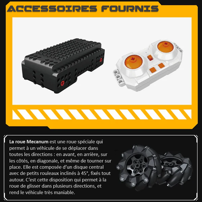 mabriq.fr -Tracteur- Accessoires - Brique de construction - compatible autres marques