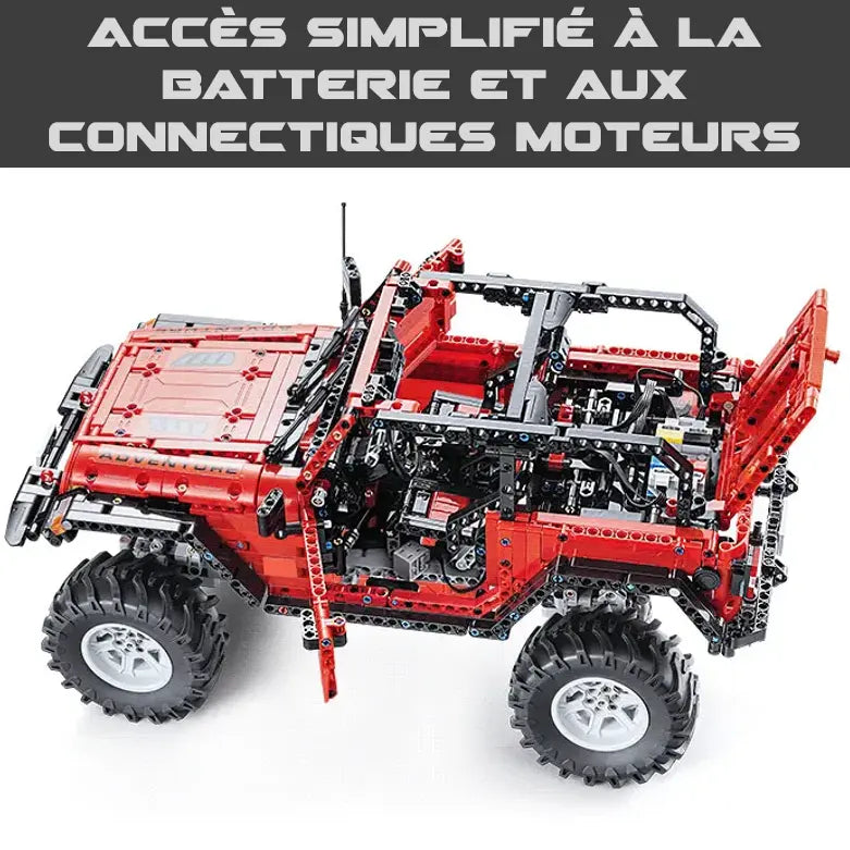 mabriq.fr - Adventurer - Accès simplifié à la batterie - Brique de construction - compatible autres marques