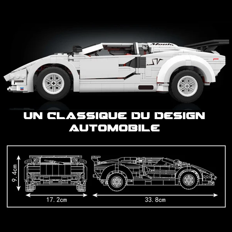 mabriq.fr - Countach - Un classique du design automobile - Brique de construction - compatible autres marques