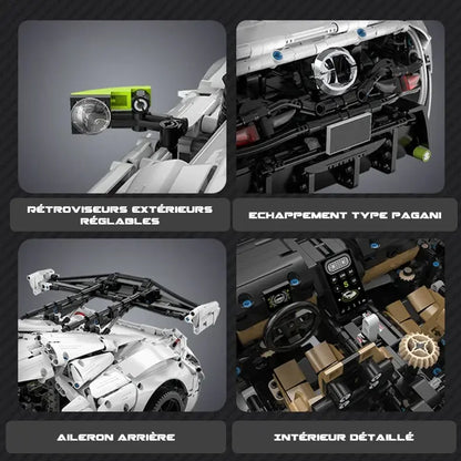 mabriq.fr - Fantasma Hypercar - Détails - Brique de construction - compatible autres marques